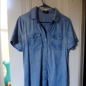 Casual every day dress/shirt; denim devine